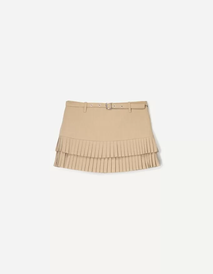 Fusta mini cu pliuri cutie