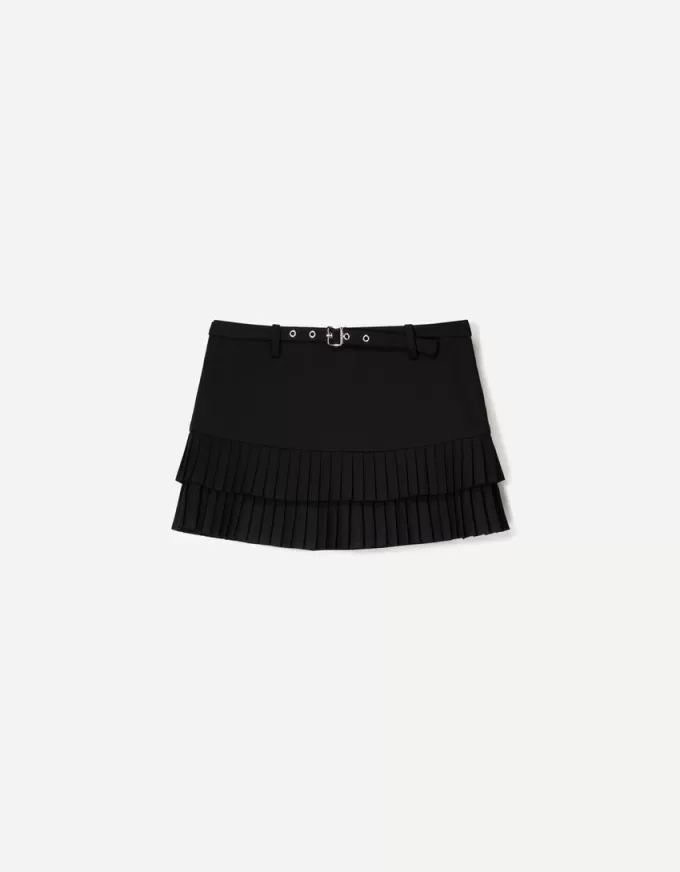 Fusta mini cu pliuri cutie