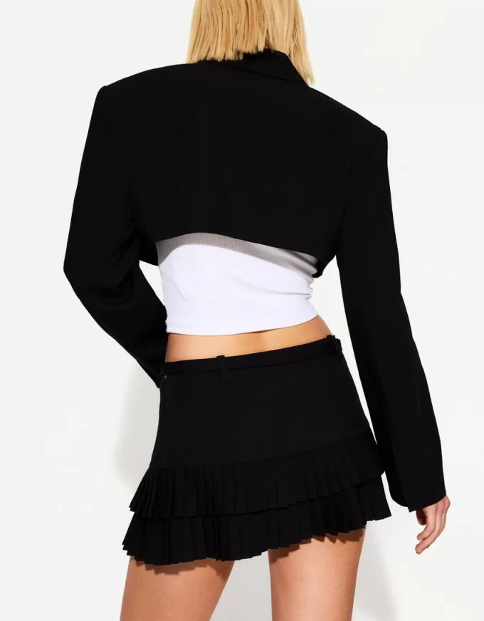 Fusta mini cu pliuri cutie