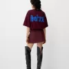 Fusta mini cu pliuri cutie cu detaliu fundita Fusta mini cu pliuri cutie cu detaliu fundita