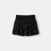 Fusta mini cu volane cu talie elastica Fusta mini cu volane cu talie elastica