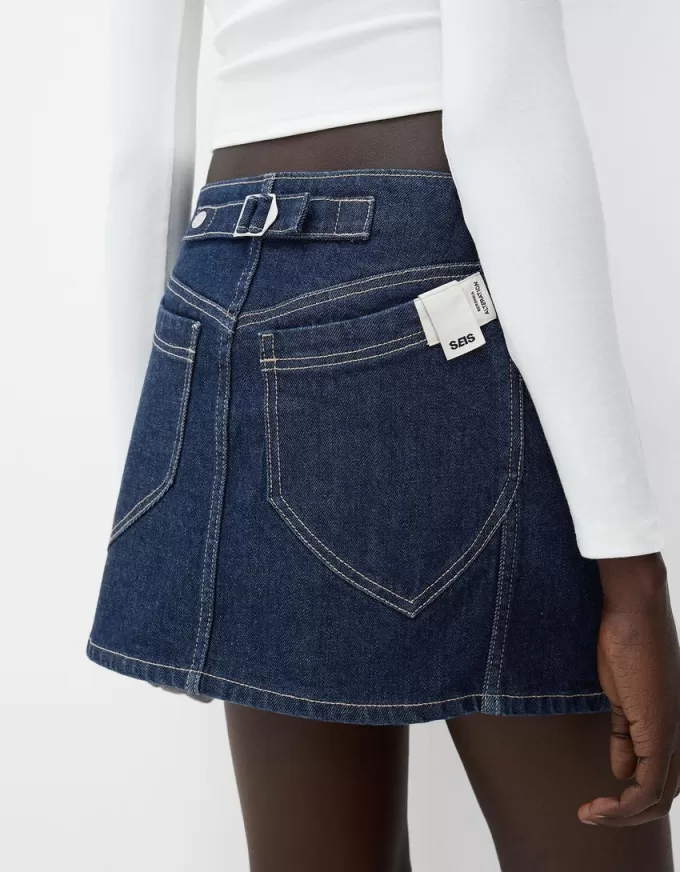 Fusta mini denim