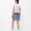 Fusta mini denim cu centura Fusta mini denim cu centura