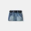 Fusta mini denim cu centura Fusta mini denim cu centura
