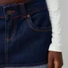 Fusta mini denim răsturnată Fusta mini denim răsturnată