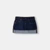 Fusta mini denim răsturnată Fusta mini denim răsturnată