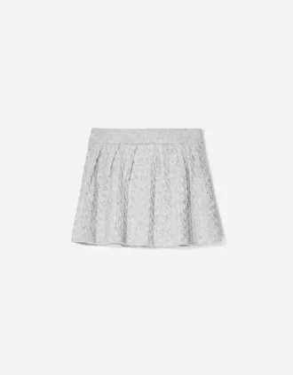 Fusta mini din tricot cablu