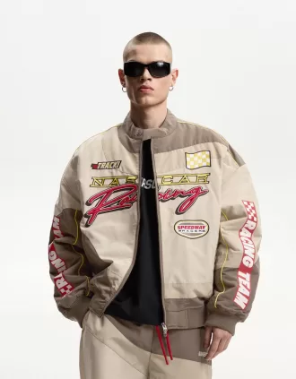 Geaca Nascar cu petice Geaca Nascar cu petice