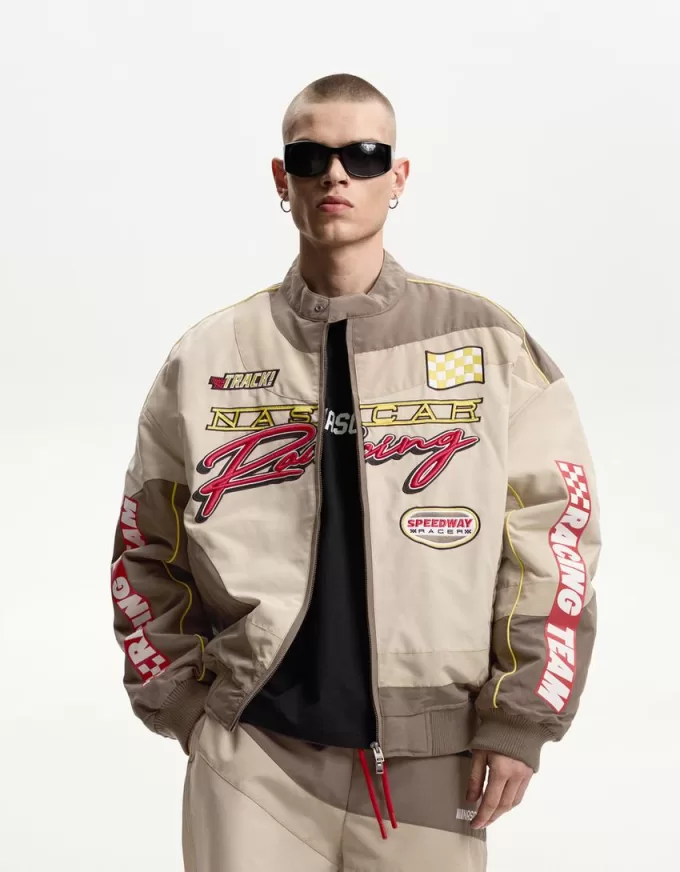 Geaca Nascar cu petice Geaca Nascar cu petice