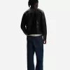 Geaca biker cu efect piele cu fermoare Geaca biker cu efect piele cu fermoare