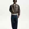 Geaca bomber din imitatie de piele Geaca bomber din imitatie de piele