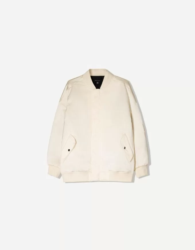 Geacă bomber oversize SERIA BERSHKA Geacă bomber oversize SERIA BERSHKA