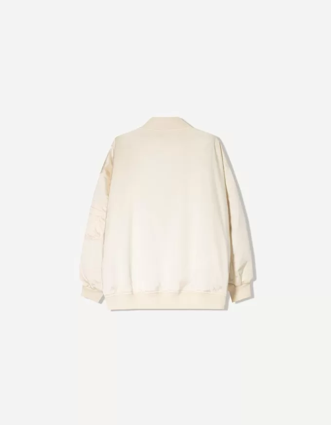 Geacă bomber oversize SERIA BERSHKA Geacă bomber oversize SERIA BERSHKA