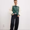 Geaca de piele artificiala varsity