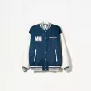 Geaca de varsity cu maneci contrastante Geaca de varsity cu maneci contrastante