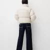 Geaca puf din imitatie de piele Geaca puf din imitatie de piele