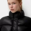 Geaca puf din imitatie de piele Geaca puf din imitatie de piele