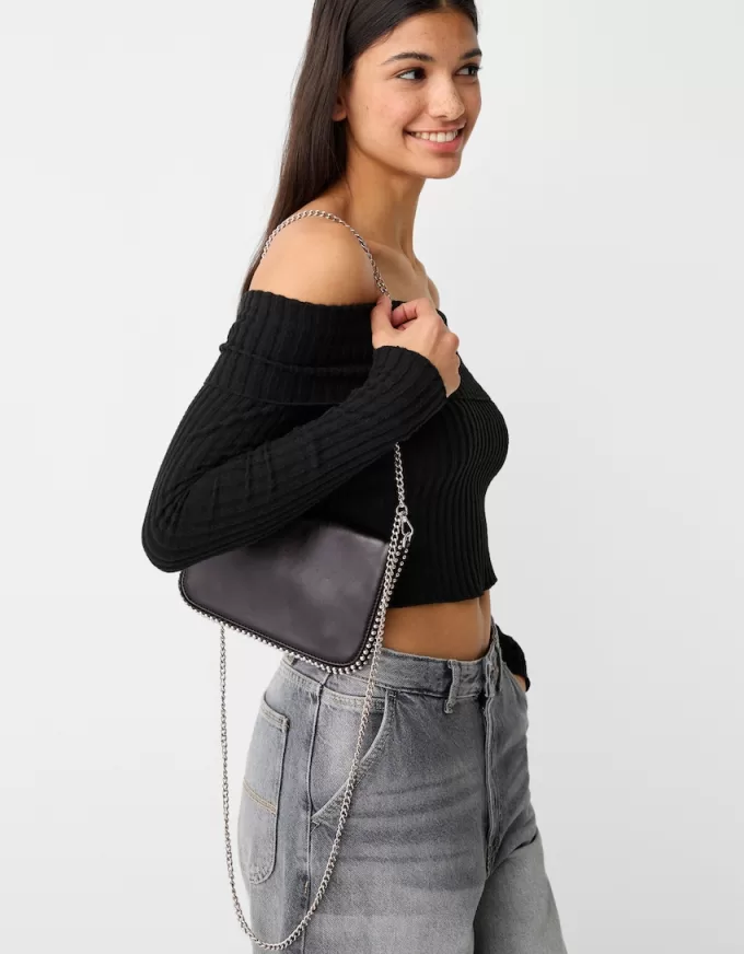 Geantă crossbody cu efect de piele în mai multe direcții Geantă crossbody cu efect de piele în mai multe direcții
