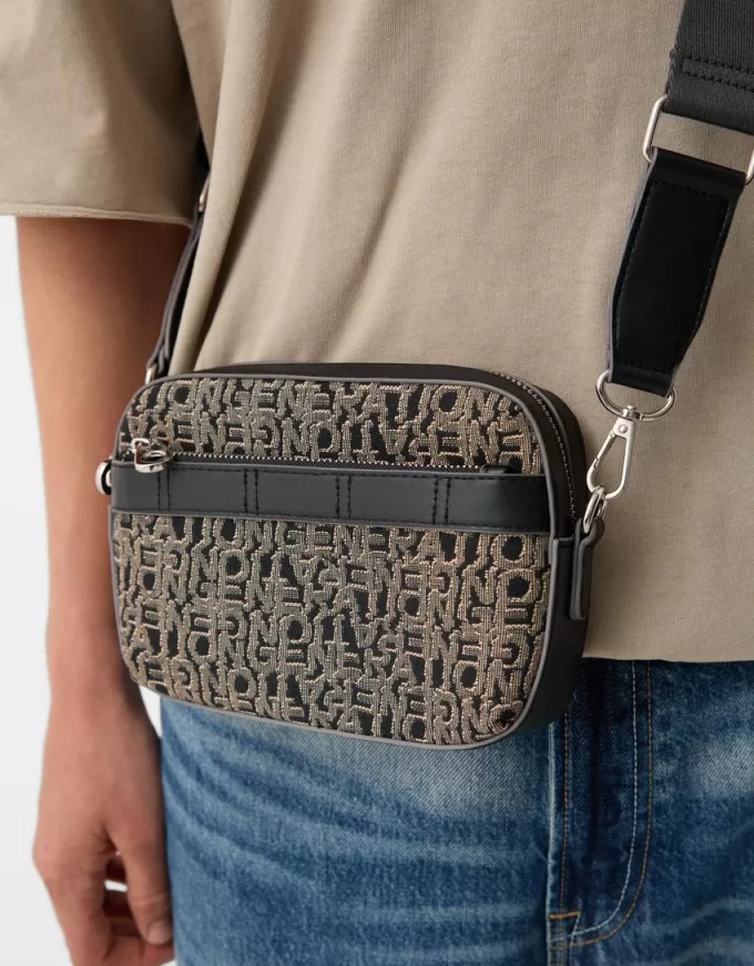 Geantă crossbody jacquard Geantă crossbody jacquard