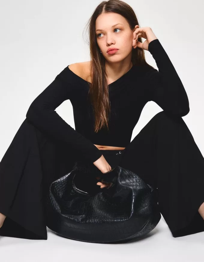 Geanta maxi cu efect piele Geanta maxi cu efect piele