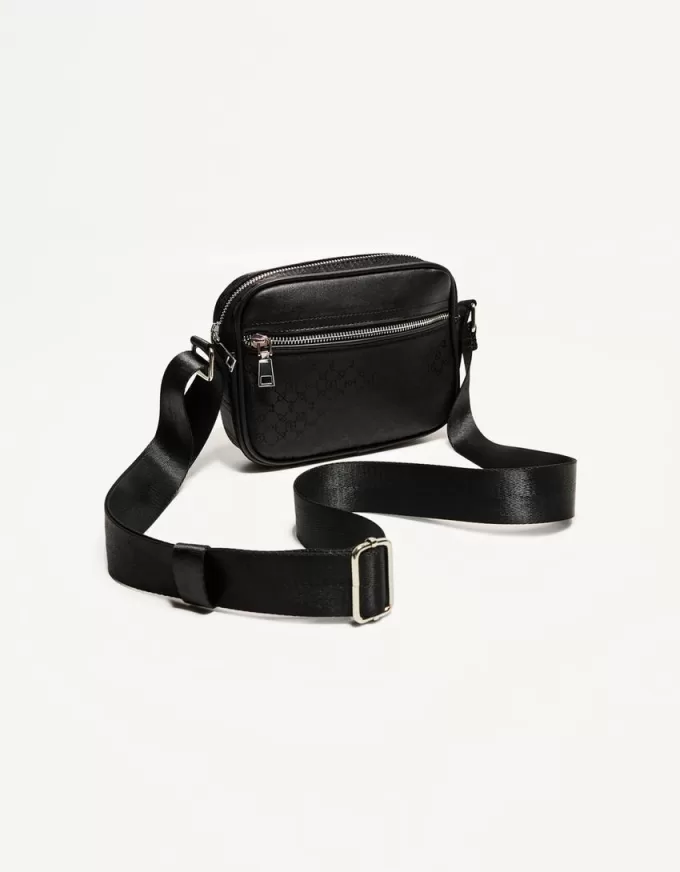 Geantă tip crossbody tehnică imprimată Geantă tip crossbody tehnică imprimată