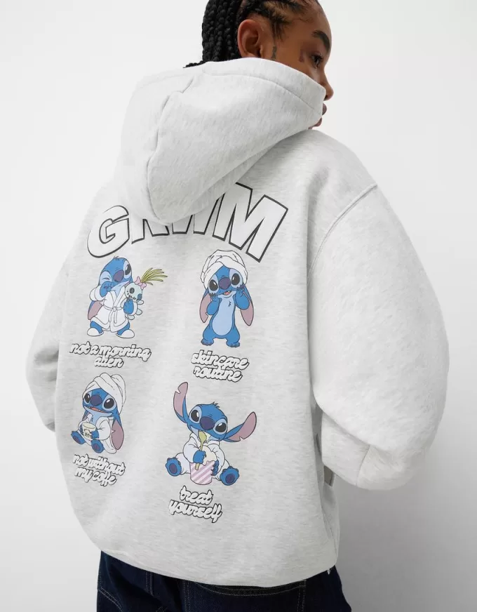Hanorac cu glugă cu imprimeu Lilo & Stitch Hanorac cu glugă cu imprimeu Lilo & Stitch