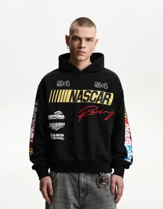 Hanorac cu glugă cu imprimeu Nascar