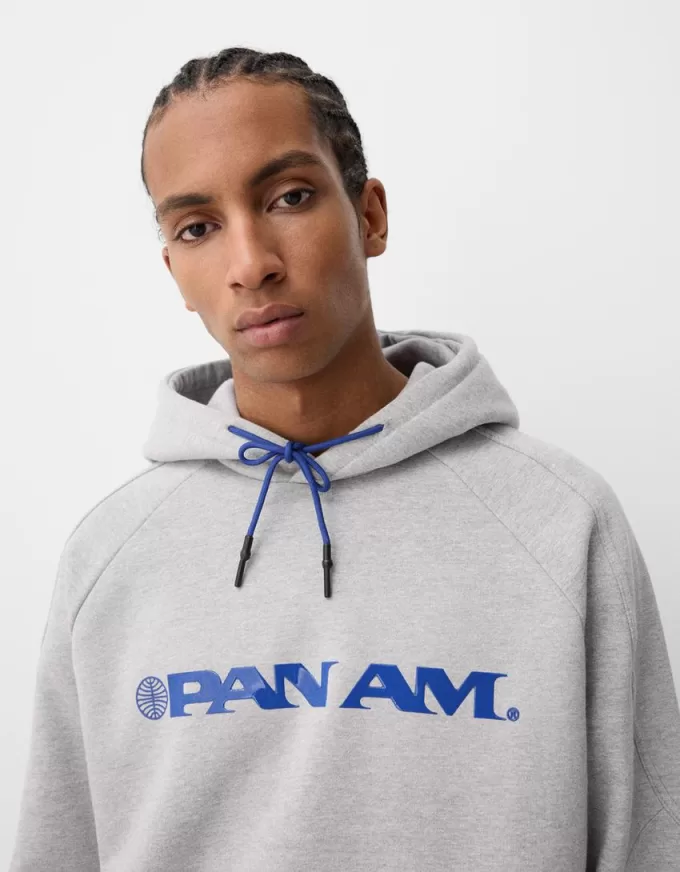 Hanorac cu glugă cu imprimeu Pan Am Hanorac cu glugă cu imprimeu Pan Am