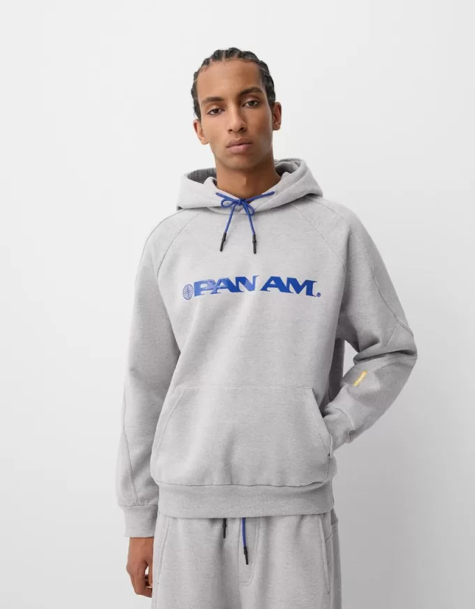 Hanorac cu glugă cu imprimeu Pan Am Hanorac cu glugă cu imprimeu Pan Am
