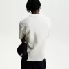 Hanorac cu maneca scurta din material Tricou cu imprimeu sportiv Hanorac cu maneca scurta din material Tricou cu imprimeu sportiv