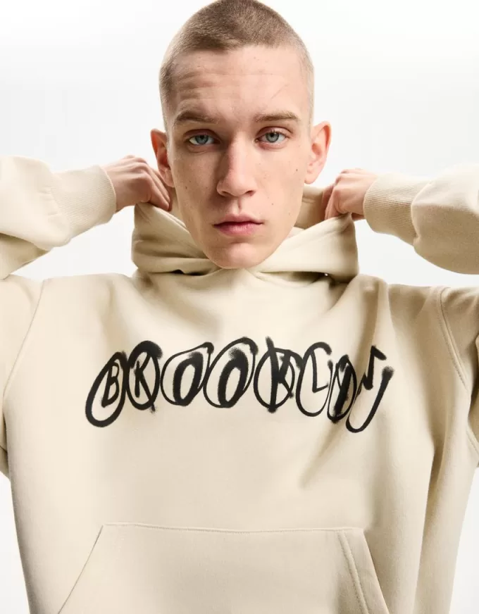 Hanorac imprimat boxy fit Hanorac imprimat boxy fit