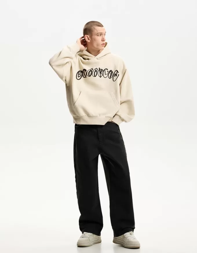 Hanorac imprimat boxy fit Hanorac imprimat boxy fit