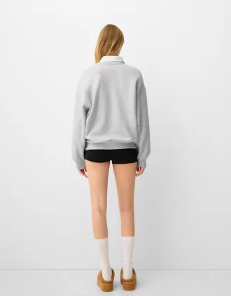 Hanorac oversize cu buzunare laterale