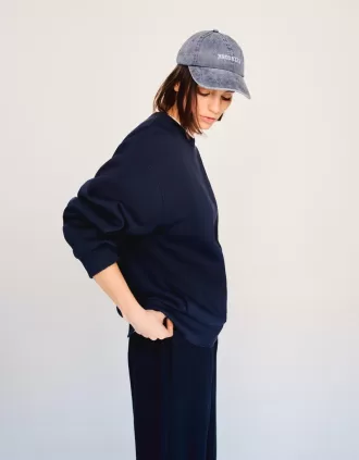 Hanorac oversize cu buzunare laterale