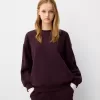 Hanorac oversize cu buzunare laterale Hanorac oversize cu buzunare laterale