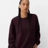 Hanorac oversize cu buzunare laterale Hanorac oversize cu buzunare laterale