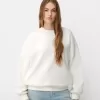 Hanorac oversize cu buzunare laterale Hanorac oversize cu buzunare laterale
