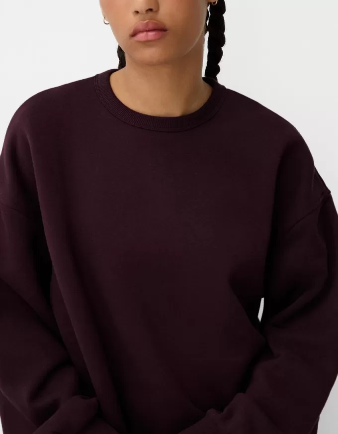Hanorac oversize cu buzunare laterale Hanorac oversize cu buzunare laterale