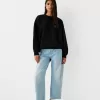 Hanorac oversize cu buzunare laterale Hanorac oversize cu buzunare laterale
