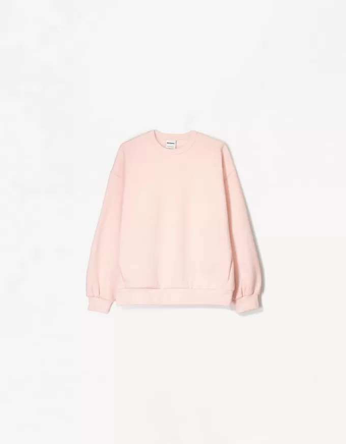 Hanorac oversize cu buzunare laterale Hanorac oversize cu buzunare laterale