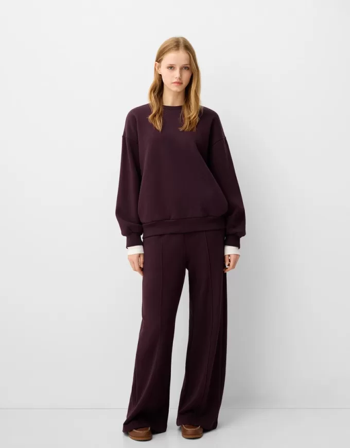 Hanorac oversize cu buzunare laterale Hanorac oversize cu buzunare laterale