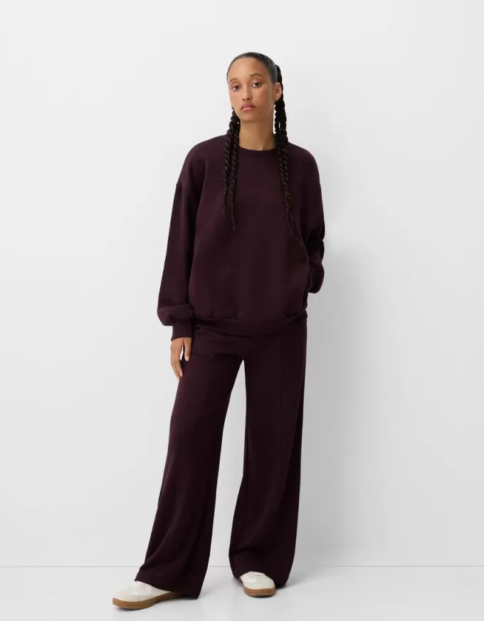 Hanorac oversize cu buzunare laterale Hanorac oversize cu buzunare laterale