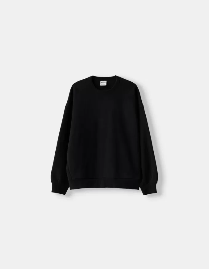 Hanorac oversize cu buzunare laterale Hanorac oversize cu buzunare laterale