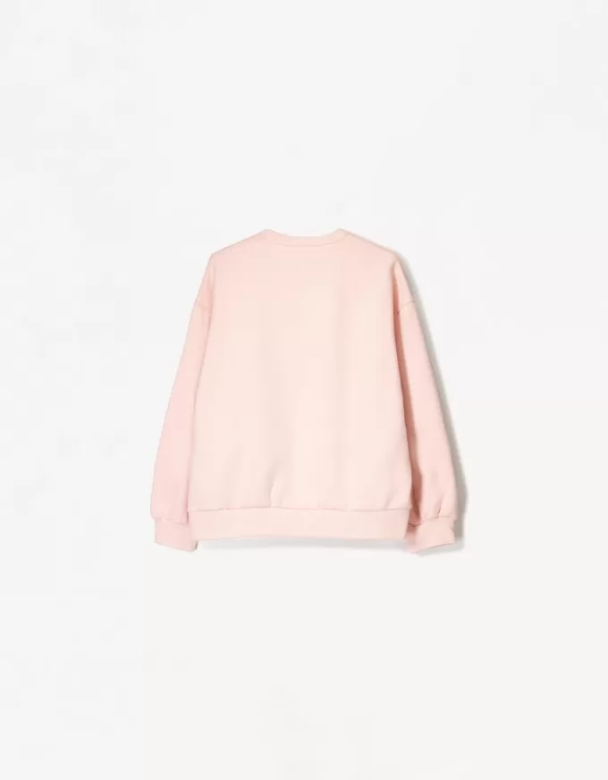 Hanorac oversize cu buzunare laterale Hanorac oversize cu buzunare laterale