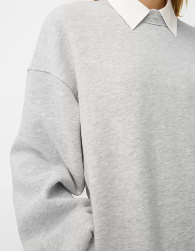Hanorac oversize cu buzunare laterale Hanorac oversize cu buzunare laterale