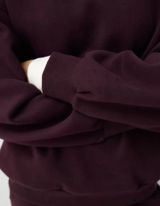 Hanorac oversize cu buzunare laterale Hanorac oversize cu buzunare laterale