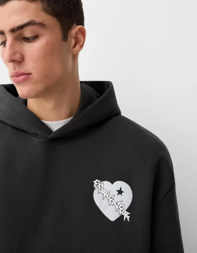 Hanorac oversize imprimat Hanorac oversize imprimat