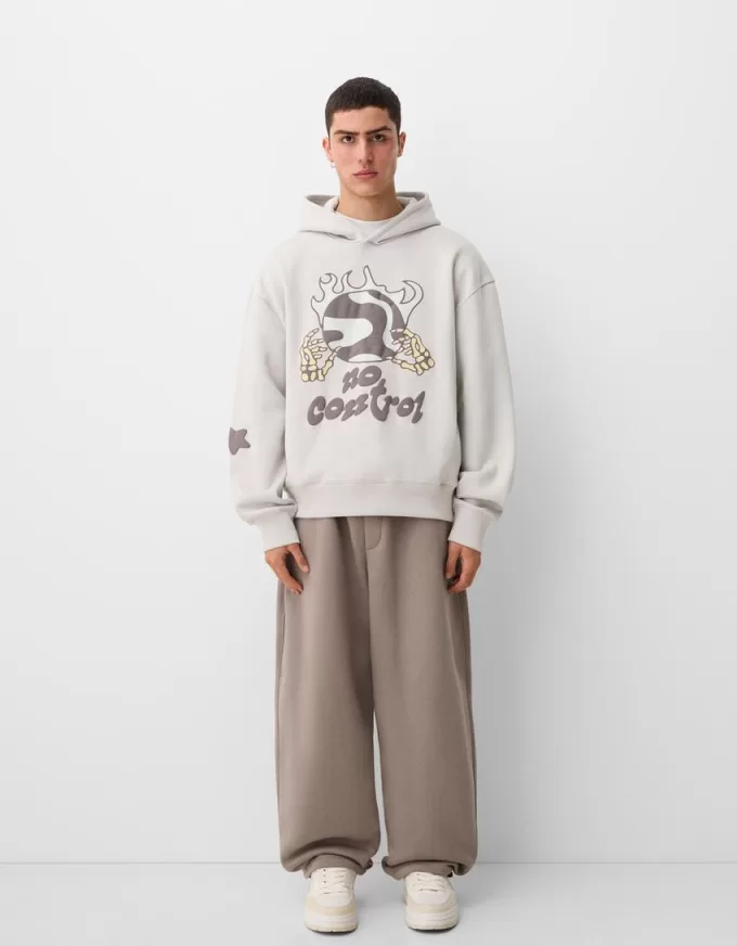 Hanorac oversize imprimat Hanorac oversize imprimat