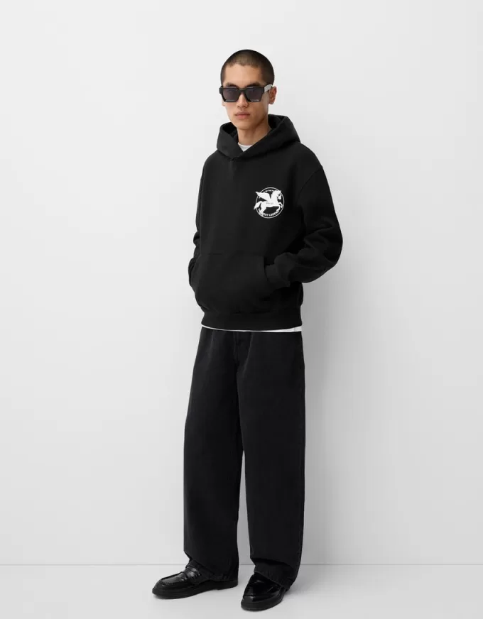 Hanorac oversize imprimat Hanorac oversize imprimat
