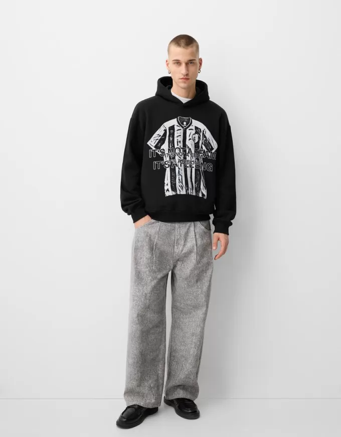 Hanorac oversize imprimat Hanorac oversize imprimat